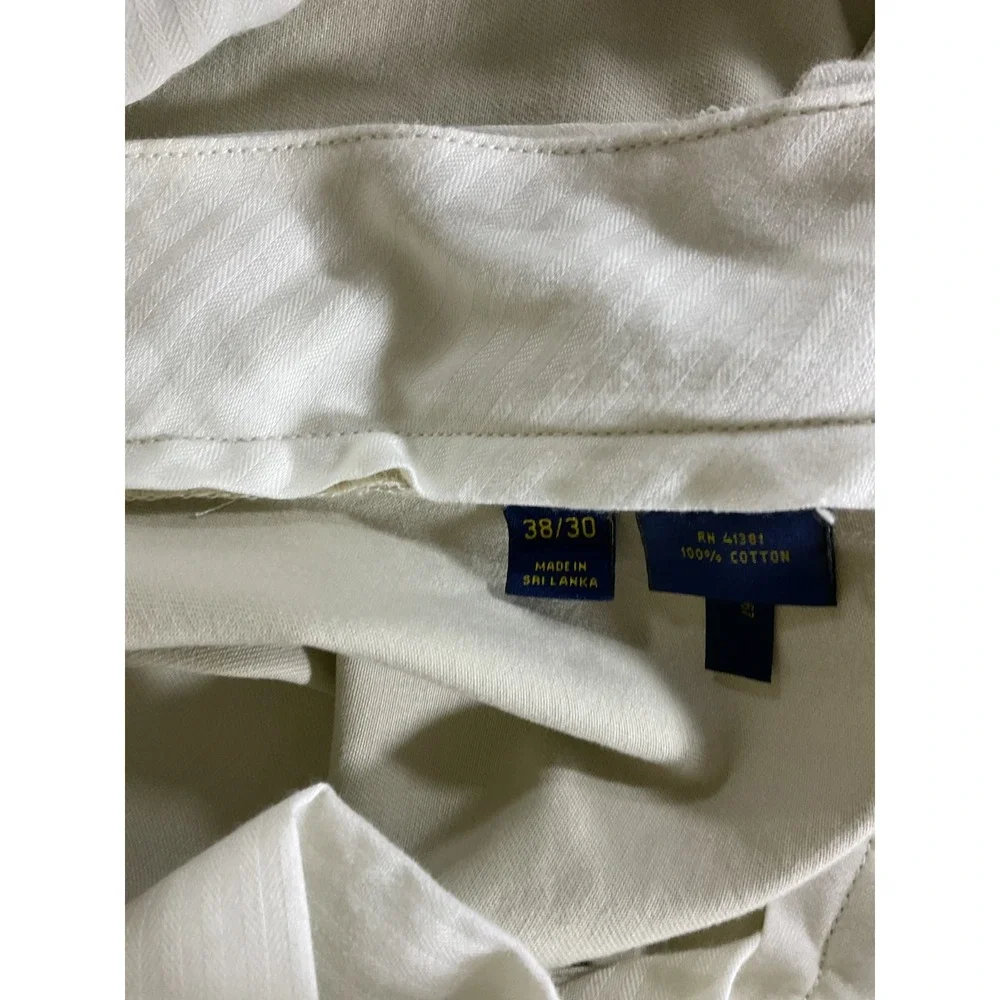 Polo Ralph Lauren Classic Fit Chino Pants Men's 38x30 Beige Khaki Flat Front Cas